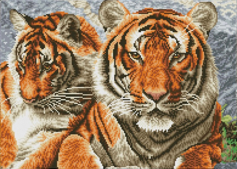 Diamond Dotz SQUARES Tigers